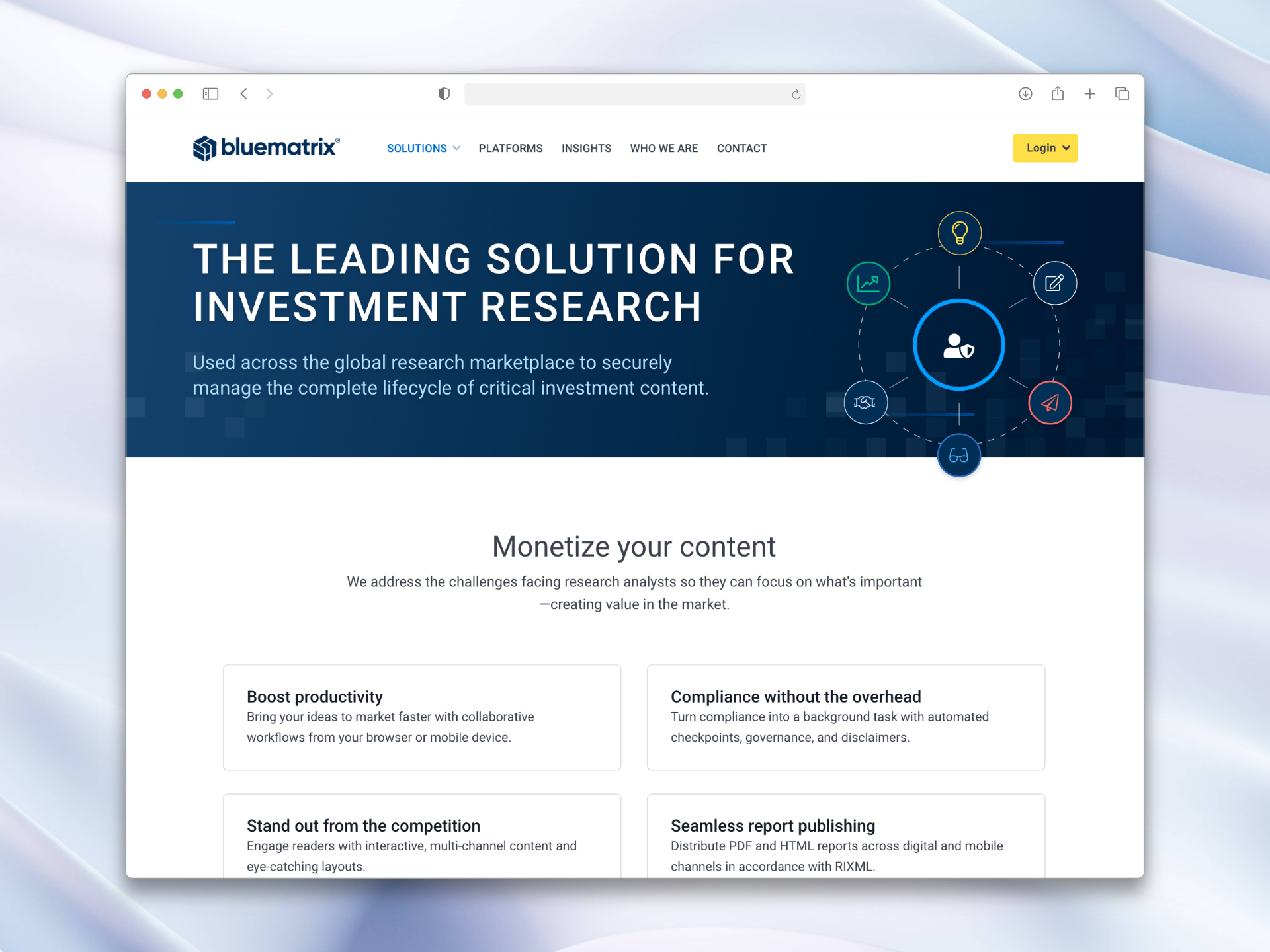 Company website redesign