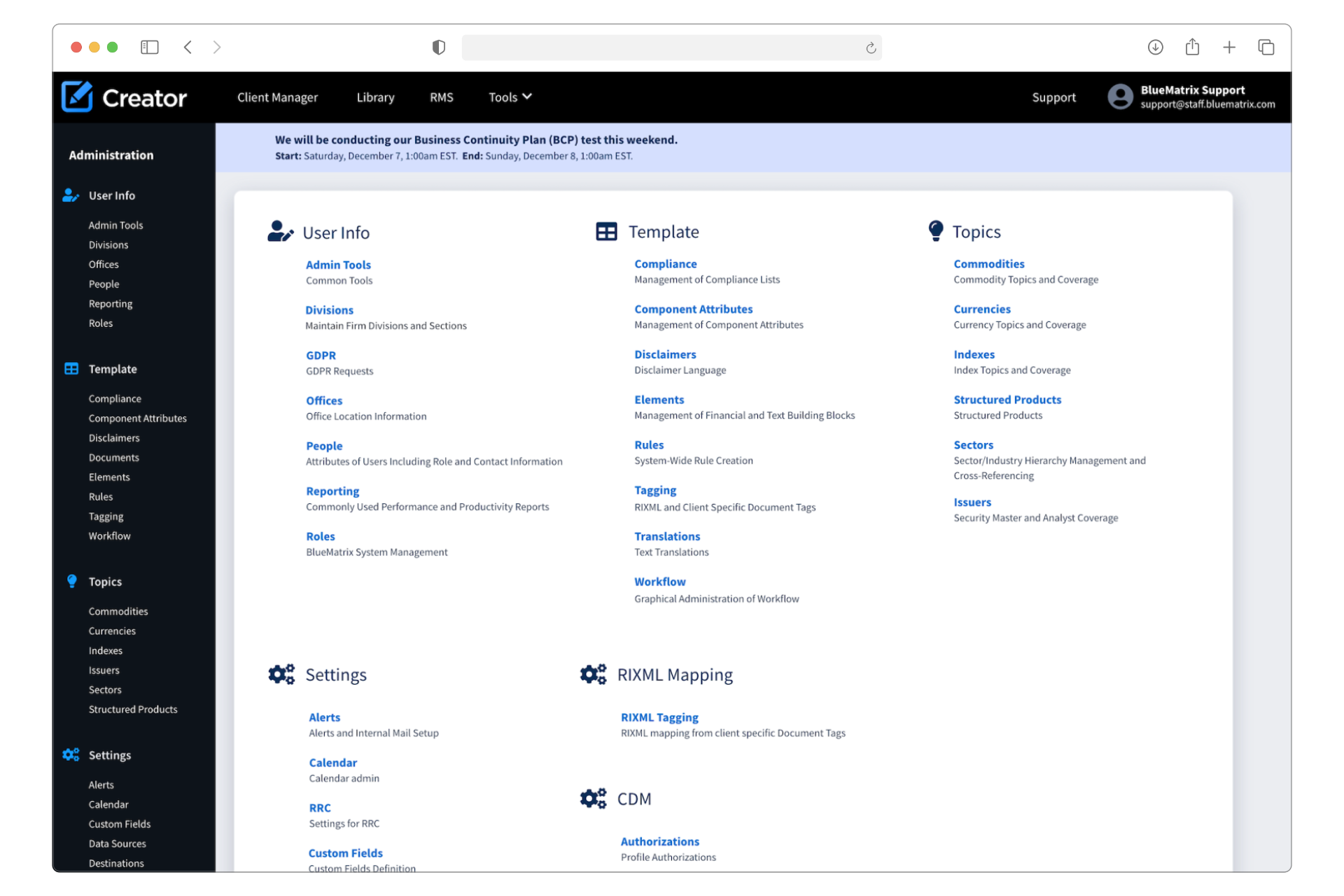 redesigned creator landing page